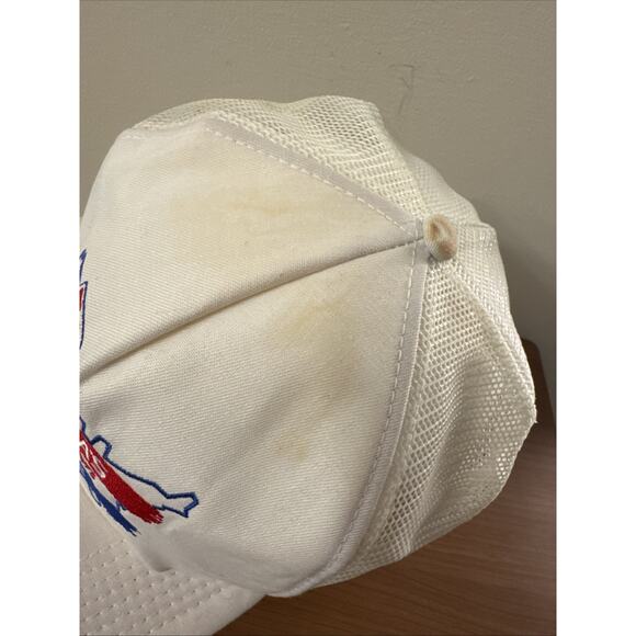 Vintage Pepsi Hat Cap Snapback White Trucker Cola USA America 80s 90s Embroider - Picture 7 of 12